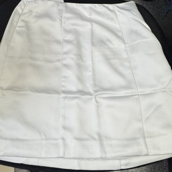 NWT - Women's Satin Mini A-Line Skirt - A New Day™ Cream (Size 2) - Picture 4 of 4
